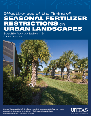 Report: Effectiveness of Timing of Seasonal Fertilizer Restrictions on Urban Landscapes