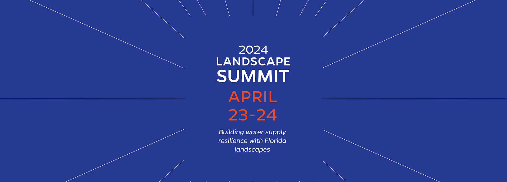 The 2024 Urban Landscape Summit banner